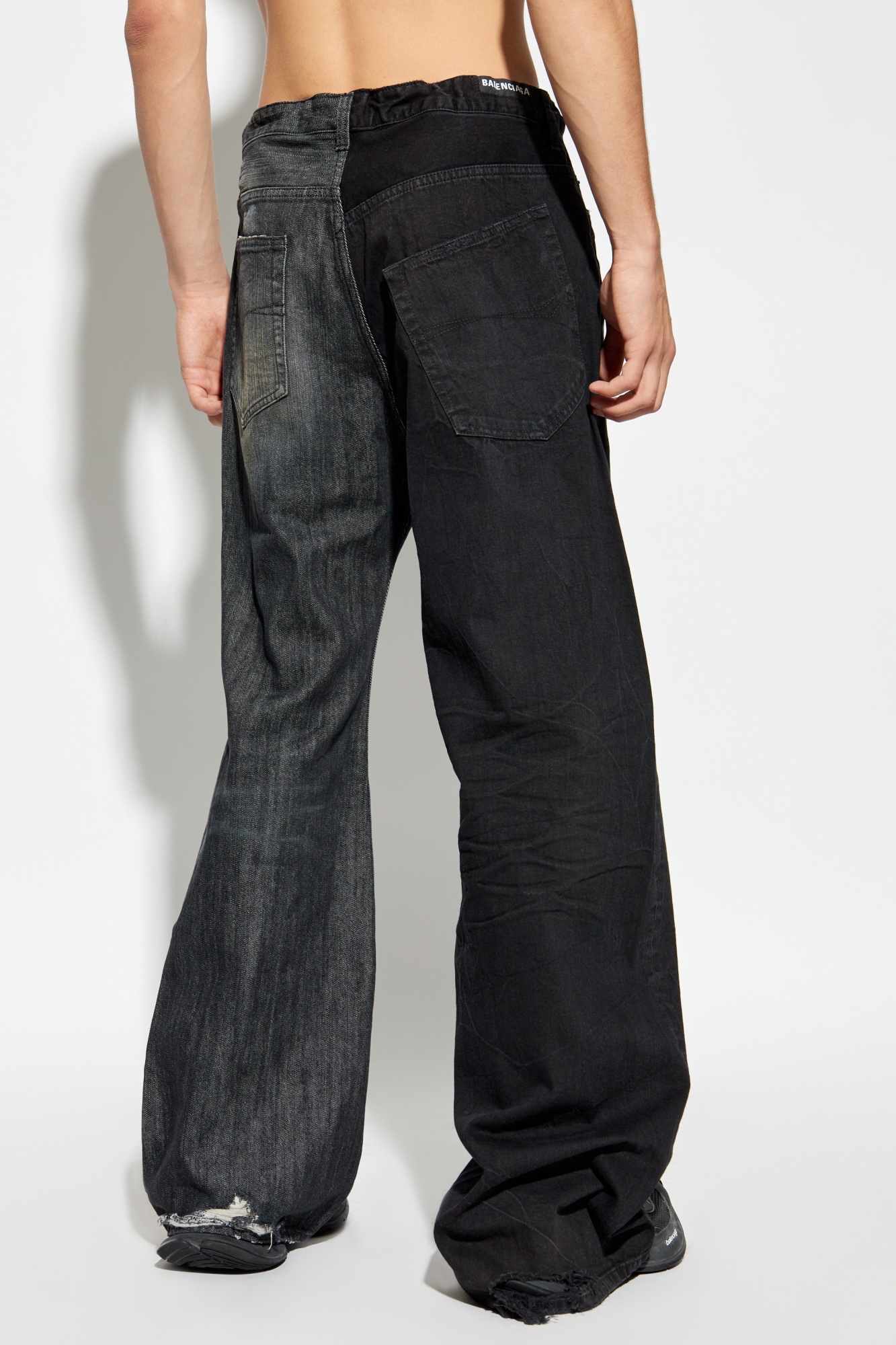 Black Wide-Leg Jeans Balenciaga - Vitkac GB